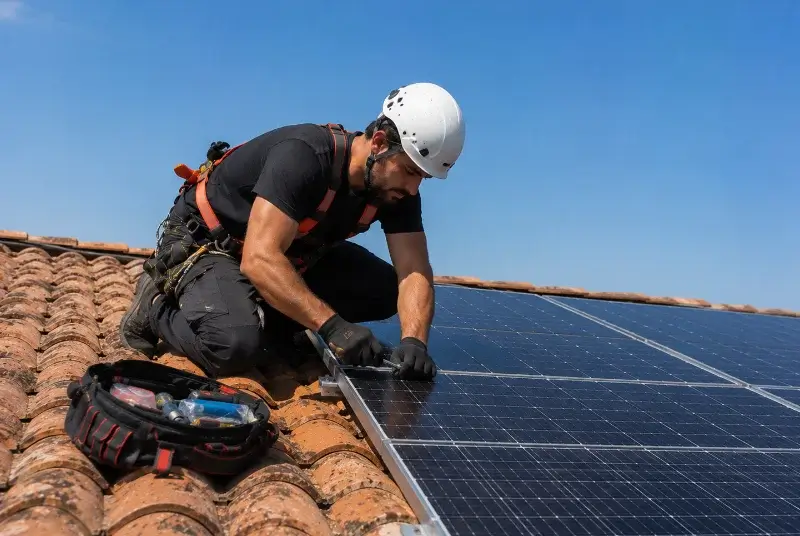 Maintenance et monitoring de panneaux solaires à Azille